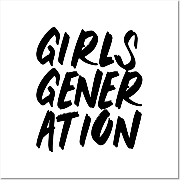 Girls' Generation Brush (Black) Wall Art by loveandlive